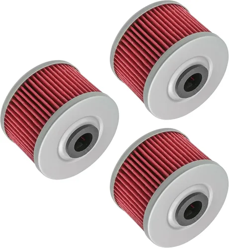 Vista 6 de Caltric Paquete de 3 filtros de aceite compatibles con Honda Xr650L Xr-650L Xr650R Xr-650R Xr 650R 1993-2025
