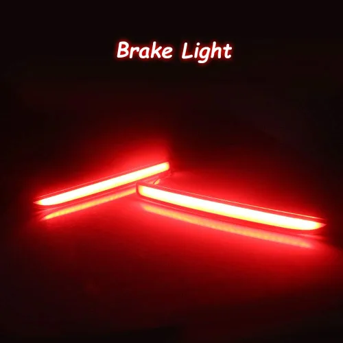 Vista 6 de Lente roja completa LED parachoques reflector trasera niebla luces para 2016 2017 2018 2019 Ford Explorer