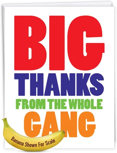 Vista 8 de NW Jumbo - Tarjeta de felicitación, diseño Thank You, específico