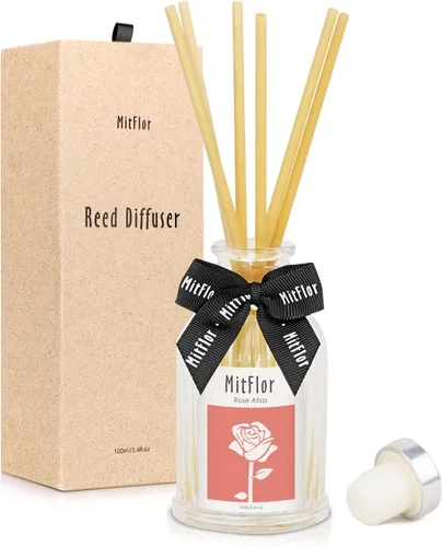 Vista 13 de MitFlor - Difusor de habitación, juego de difusor de varillas de ciprés de cedro con varillas de ratán natural, aromas refrescantes y limpios