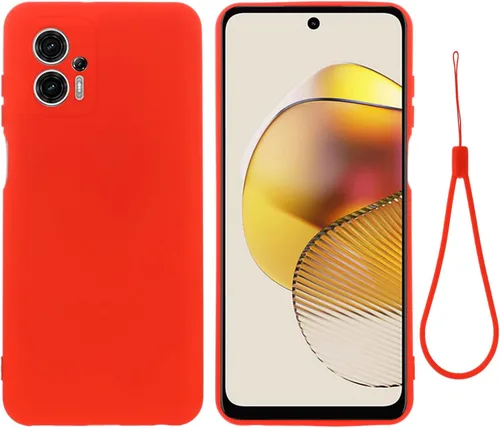 Vista 9 de Funda para Motorola Moto G13/Motorola Moto G23, funda protectora de silicona líquida para Motorola Moto G13/Motorola Moto G23 con cordón