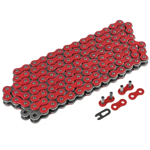 Vista 6 de Caltric Cadena de transmisión roja compatible con Honda Crf230F Crf230L Crf230M 2003-2018