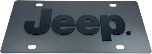 Vista 2 de Placas de vehículo para Jeep en acero al carbono negro