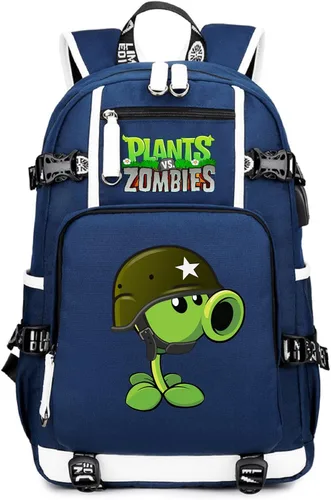Vista 16 de ISaikoy Game Plants vs. Zombies - Mochila de hombro para libros, mochila escolar, color 1