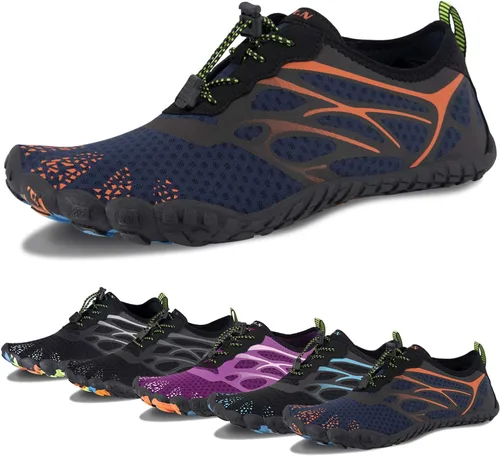 Vista 4 de Zapatos deportivos para el agua, para hombres, de secado rápido, calzado deportivo para usar al aire libre, ir en kayak, lancha, senderismo, surf