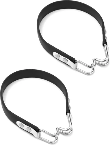 Vista 7 de QWORK Correa de Elevación de Batería Compatible con Batería T105, Paquete de 2 Correas de Batería de Automóvil para Manejo y Elevación, Soporte