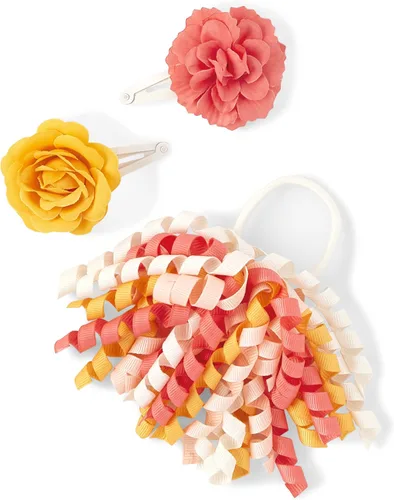 Vista 17 de Gymboree Paquete de 3 clips de presión y accesorios para el cabello para niñas y niños pequeños