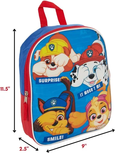 Vista 2 de Mini mochila para niños niñas y niños pequeños Multi Patrulla Canina
