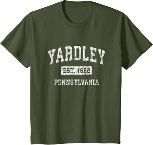Vista 13 de Yardley Pennsylvania PA - Camiseta de manga corta, diseño deportivo