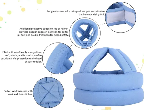 Vista 5 de Simplicity - Casco de seguridad acolchado a prueba de golpes, para bebé o niño pequeño