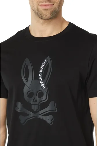 Vista 3 de Psycho Bunny Serge Graphic Tee Black MD (5 de hombre de EE. UU.), Negro