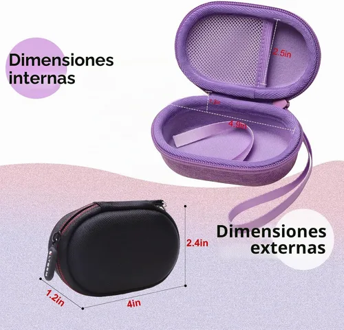 Vista 2 de Funda LTGEM Compatible con ratón Logitech POP y Pebble Mouse 2 M350s/M350/M355/M340/i345, Negro (Solo la funda)