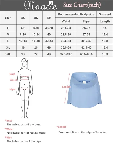Vista 7 de Maacie Falda pantalón de maternidad para tenis y golf, pantalones cortos integrados con bolsillos, cintura cruzada, tiro bajo