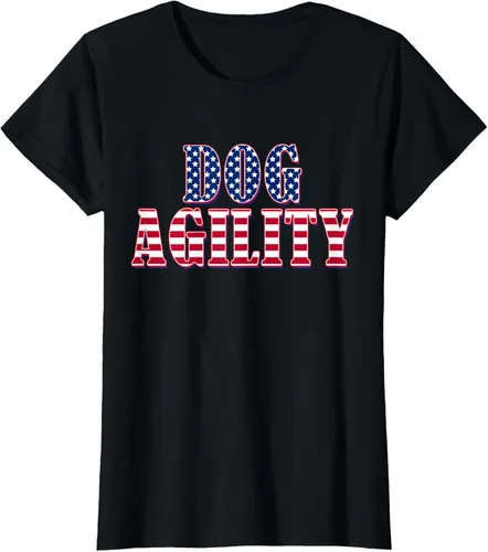 Vista 31 de Dog Agility American Flag - Camiseta de agilidad para perros, Negro
