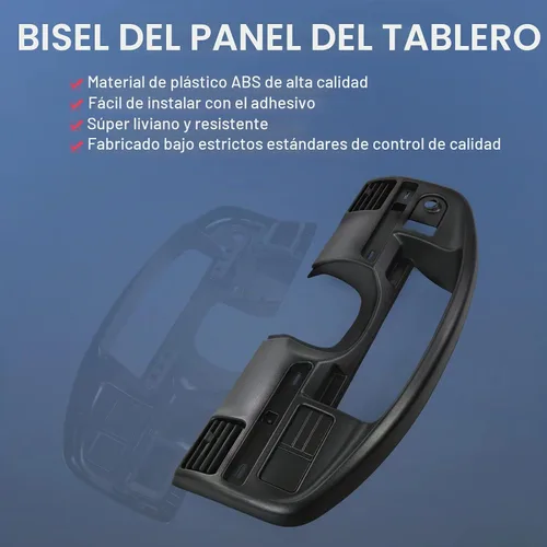 Vista 3 de JDMSPEED Reemplazo del panel de tablero de instrumentos compatible con Bronco Ford F-250 F-350 1992-1993 con bisel de tablero de gasolina