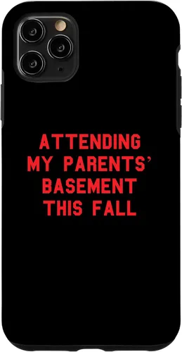 Vista 4 de iPhone 12 mini Attending My Parents’ Basement Fall Gamer Funny Fan Red Case