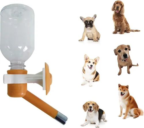 Vista 10 de Choco Nose Botella patentada sin goteo para perros/alimentador para perros/gatos y otros animales de tamaño pequeño-mediano - para jaulas, jaulas