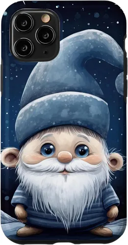Vista 27 de iPhone 16 Funny Winter Gnome For Christmas Cute Xmas Snowflake Pattern Case