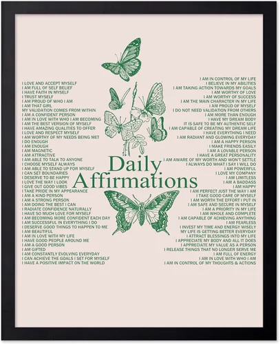 Vista 52 de Poster Master Póster tipográfico – Impresión de cita – Cambia tus pensamientos, cambia tu mundo, inspirador, motivacional – Regalo para familia