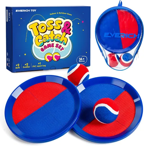 Vista 18 de Juego de pelota para lanzar y atrapar, juego de bolas adhesivas mejoradas para niños y niños pequeños, resistente y resistente al agua, juguete