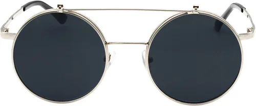 Vista 6 de J&L Glasses Gafas de sol redondas retro abatibles Seampunk