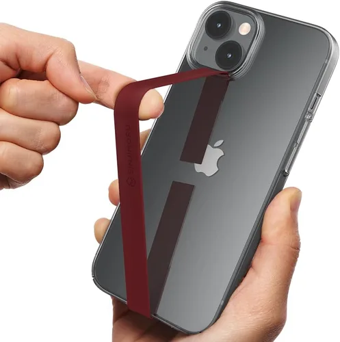 Vista 10 de Sinjimoru Correa elástica de silicona para teléfono, soporte de agarre flexible y elástico para iPhone y Android, bucles de teléfono seguros