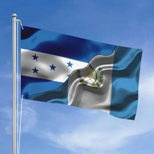 Vista 19 de Banderas de Honduras y República Dominicana para exteriores de 3 x 5 pies, tres capas de tela para coser a doble cara, impresión de 3 x 5 pies