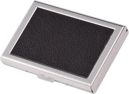 Vista 7 de Tarjetero de metal RFID para tarjetas de crédito, cartera para tarjetas de visita para mujeres y hombres
