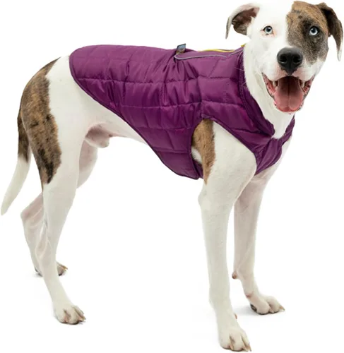 Vista 19 de Kurgo Loft Chaqueta para Perro - Abrigo Acogedor Reversible para Aventuras al Aire Libre - Resistente al Agua - Ajuste Atlético - Tela Lavable a