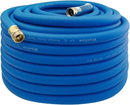 Vista 28 de Wiseflow Leader Hose Manguera de agua resistente de 3 x 5/8 pulgadas con accesorios de latón macho a hembra, extensor de manguera corta para carrete