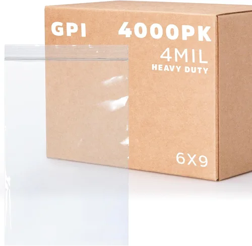 Vista 37 de Bolsas reutilizables de plástico transparente con cremallera – Paquete de 100 unidades GPI a granel de 2 x 3 pulgadas de grosor, resistentes