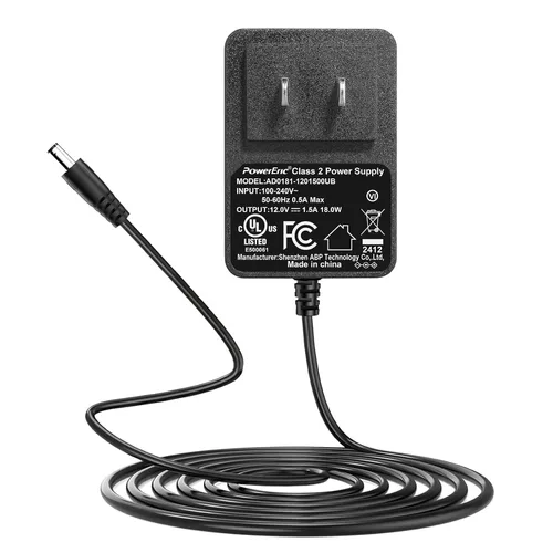 Vista 7 de Makartt Adaptador de Cargador de Energía Original para Lima de Uñas Nouvella, Suministro de Batería 12V 1.5A AC-DC para Lima Eléctrica Recargable