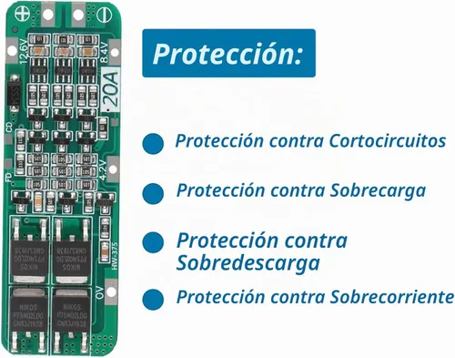 Vista 4 de 6 unids 3S 20A BMS 18650 Li-ion Módulo Cargador de Batería de Litio BMS Placa de Protección PCB 11.1V 12V 12.6V Módulo Sobredescarga/Sobrecorriente