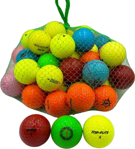 Vista 8 de Golf Ball Planet Paquete de 50 pelotas de golf usadas en colores mezclados