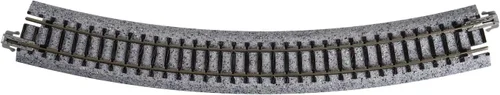 Vista 5 de Kato USA Model Train Products Unitrack, 13.701 in (13 3/4") Radius 30-Degree Curve Track (4 piezas)
