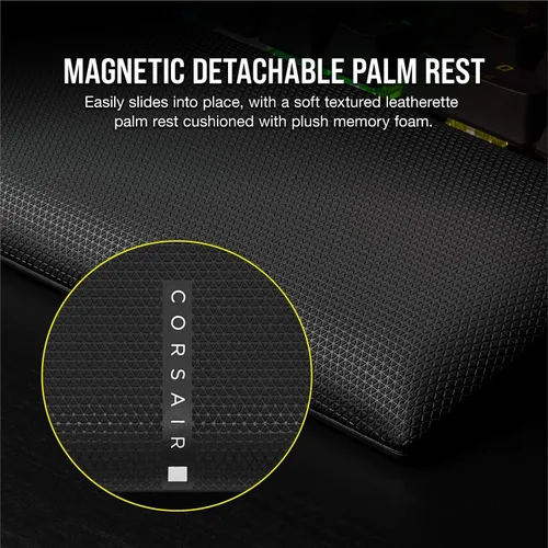 Vista 9 de Corsair Teclado mecánico óptico K100 RGB para juegos - Corsair OPX RGB - Teclas ópticas y mecánicas - Tecnología AXON de hiperprocesamiento para un