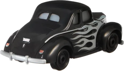 Vista 2 de Disney Cars Toys Hot Rod Junior Moon, miniatura, juguete coleccionable de coche de carreras basado en películas de coches, para niños de 3 años