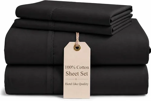 Vista 27 de Good Sleep Bedding Sábanas tamaño individual XL, juego de sábanas de 4 piezas, 800 hilos, suaves, duraderas, extra largas, bolsillo profundo de 16