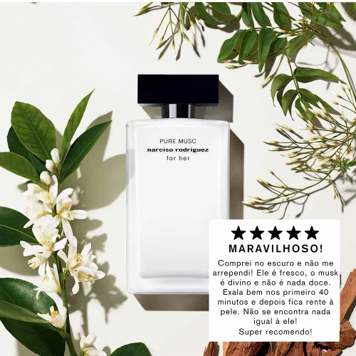 Vista 3 de Narciso Rodriguez Pure Musc para mujer Eau De Parfum en aerosol, 3.3 onzas líquidas