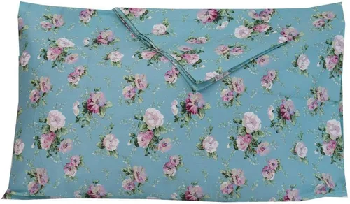 Vista 6 de Funda de almohada floral de 2 piezas, tamaño estándar, 100% algodón, transpirable, fácil de lavar, 20 x 30 pulgadas