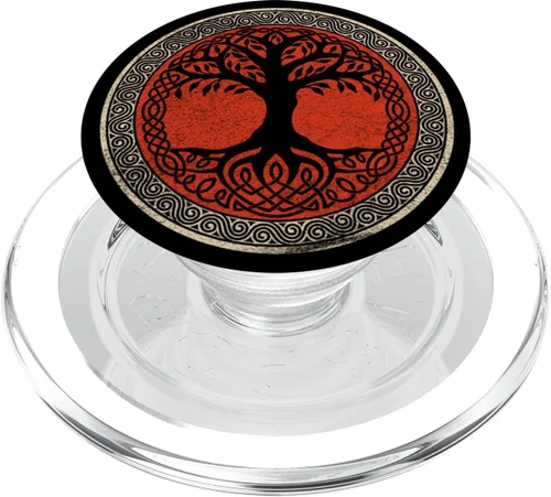 Vista 8 de Viking Tree Yggdrasil Odin Wotan Norse Mythology Valhalla PopSockets PopGrip: agarre intercambiable para teléfonos y tabletas PopSockets estándar