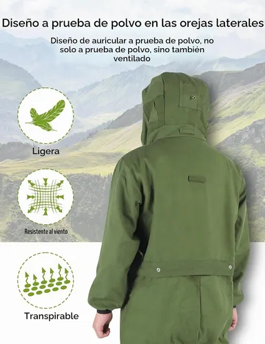 Vista 3 de ZASCHMOY - Traje de chorro de arena con capucha protectora para construcción naval de hierro fundido