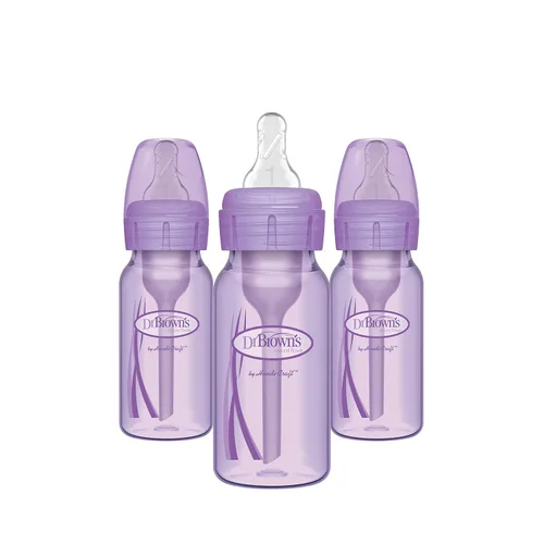Vista 11 de Dr. Brown's Natural Flow Anti-Colic Options+ Biberones estrechos de 8 oz/8.5 fl oz, con boquilla de flujo lento de nivel 1, paquete de 6, juego