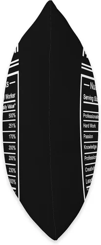 Vista 2 de Awesome Mental Health Nurse Profession Design Funny Job Title Worker Nutrition Facts Mental Health Nurse Throw Pillow, 16x16, Multicolor