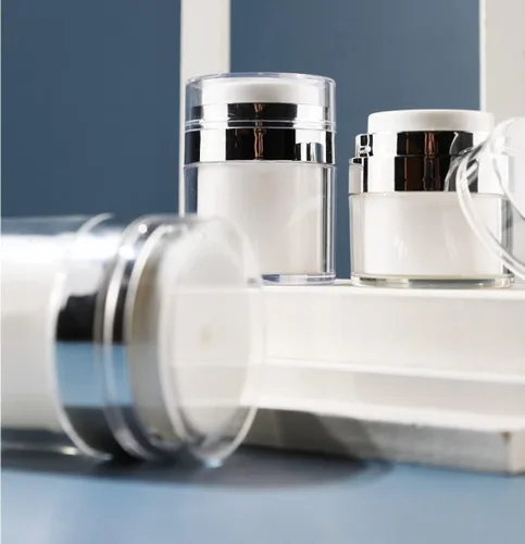 Vista 7 de Botella de vacío para frascos de crema, dispensador de loción cosmético sin aire con bomba - Contenedores de viaje para cremas, geles y lociones, a