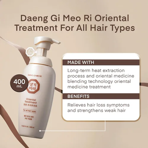 Vista 4 de Daeng Gi Meo Ri Set de cuidado para la pérdida de cabello - Champú para cabello graso + tratamiento para todo tipo de cabello, 13.5 onzas líquidas