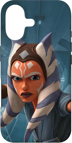 Vista 32 de Carcasa azul Ahsoka Tano para iPhone 13 Pro Max Star Wars The Clone Wars
