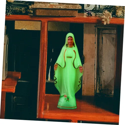 Vista 9 de 3 piezas de escultura virgen al aire libre adorno al aire libre estatua de la santa familia Jesús y estatua de santos católicos estatua vintage