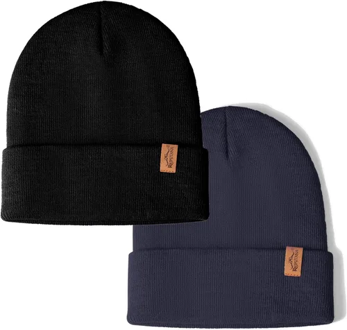 Vista 38 de Rajputana 1 y 2 Packs Gorro de invierno unisex de punto para hombre y mujer 2-Camuflaje