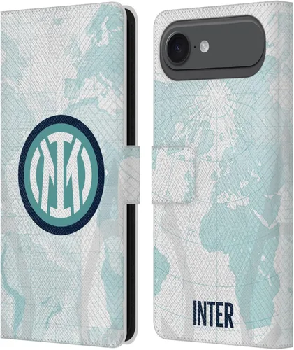 Vista 81 de Head Case Designs Officially Licensed Inter Milan Away 2025/26 Crest Kit Leather Wallet Case Compatible with Apple iPhone 11
